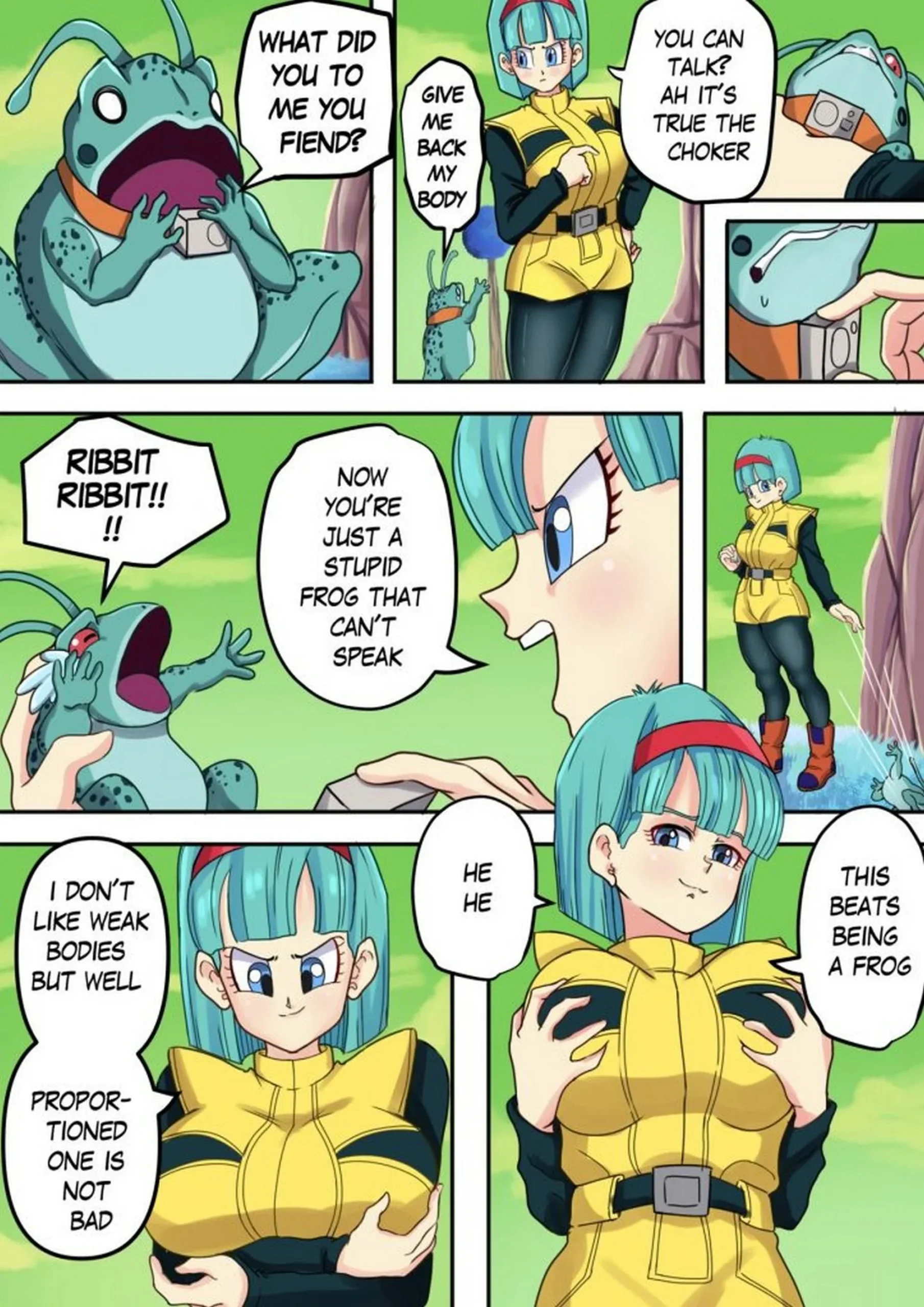 Portada del cómic Body Change! - AxlexCima, mostrando a los personajes principales en una escena sugerente. - Página 10