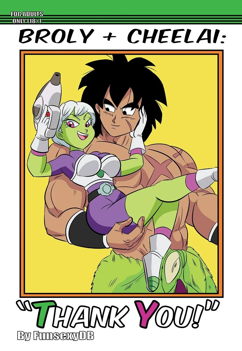 Portada del cómic Broly x Cheelai - Thank You! con los personajes principales. - Página 27