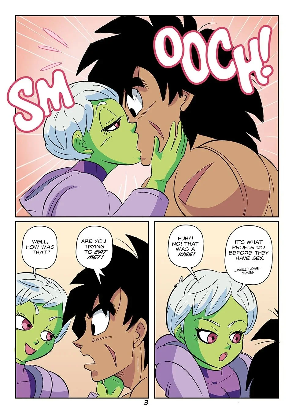 Portada del cómic Broly x Cheelai - Thank You! con los personajes principales. - Página 21