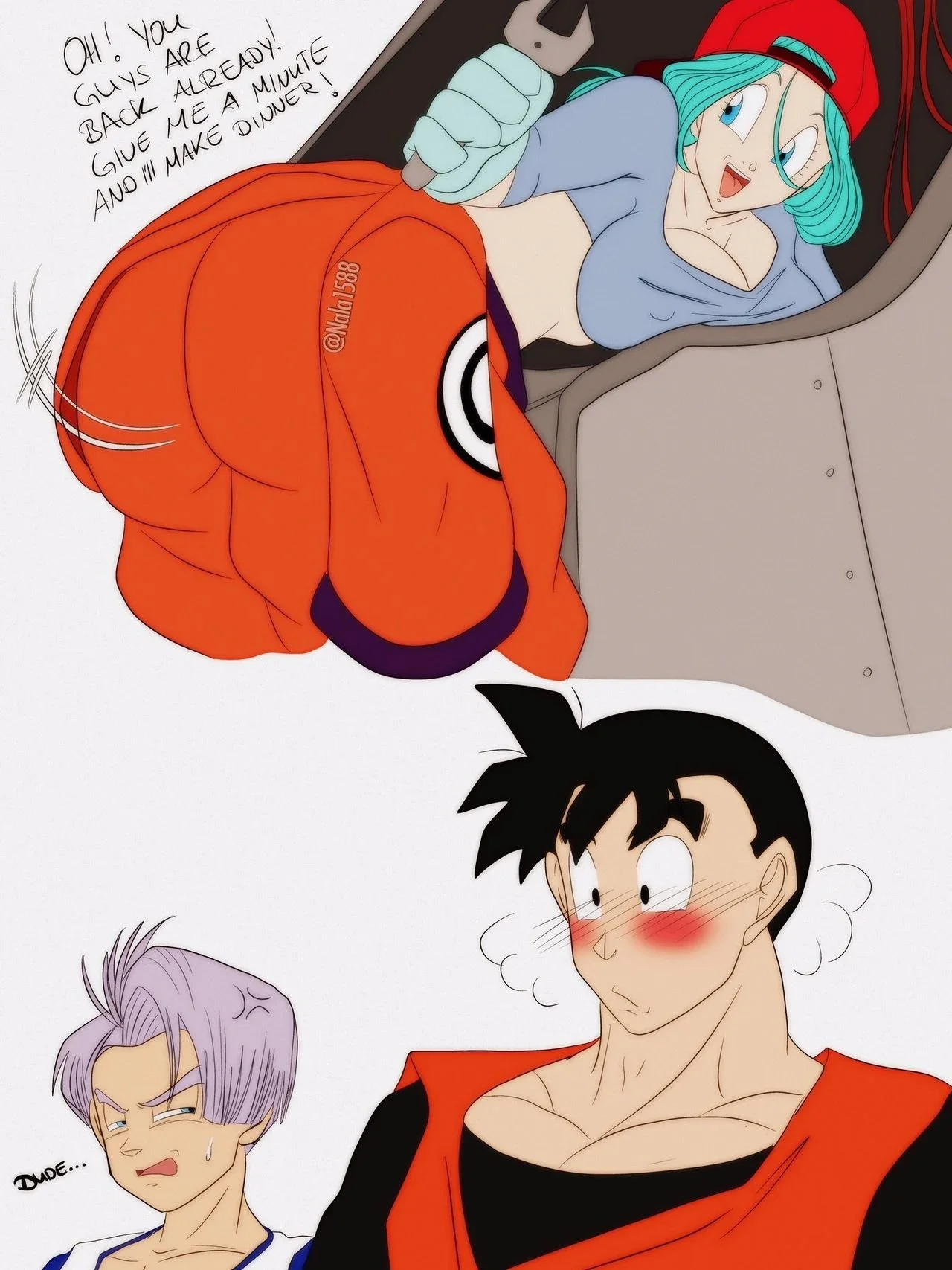 Portada del cómic Desire Gohan x Bulma de Nala1588. - Página 27