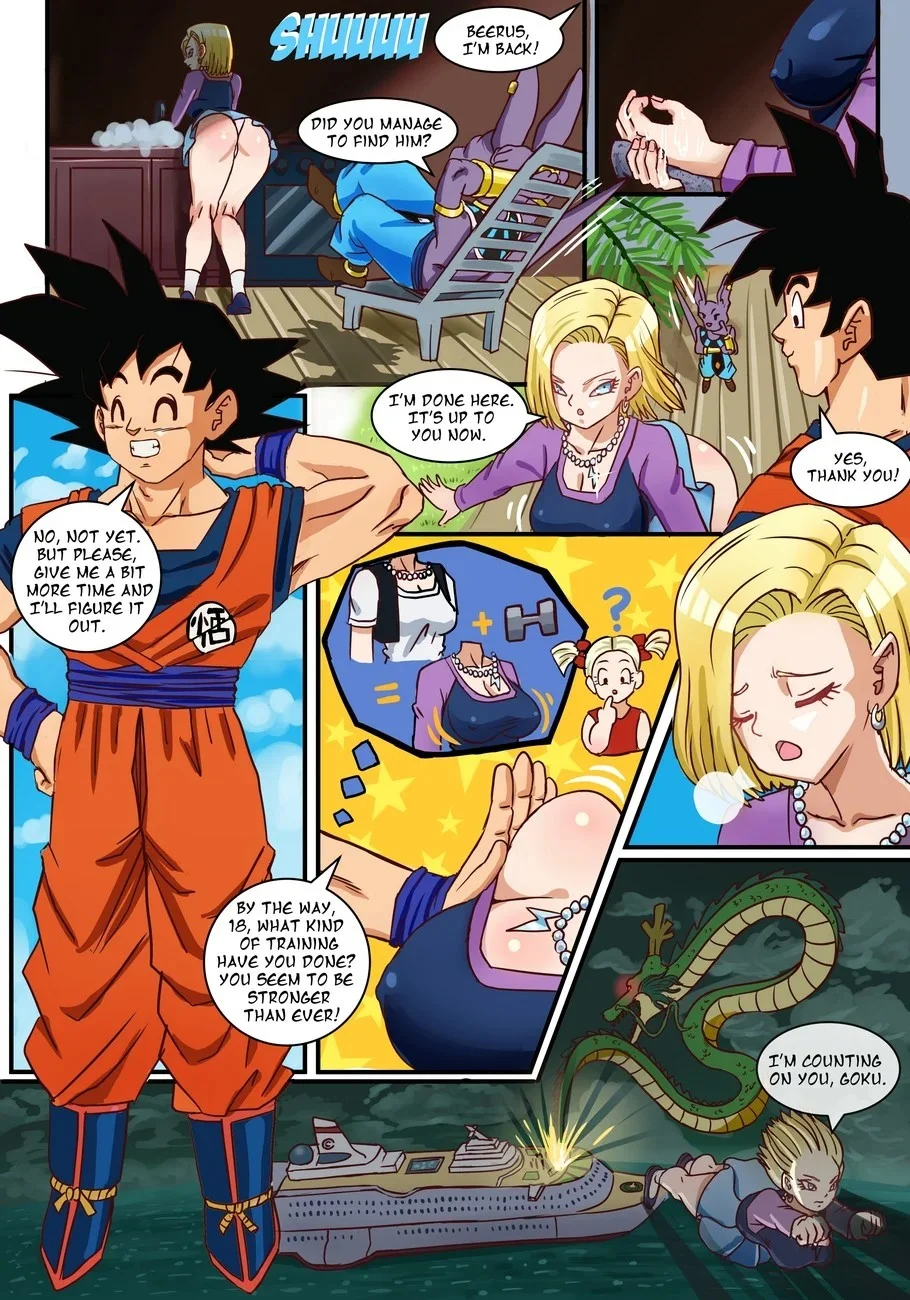 Portada del cómic The Goddess Wife - Android 18, con la protagonista en primer plano. - Página 10
