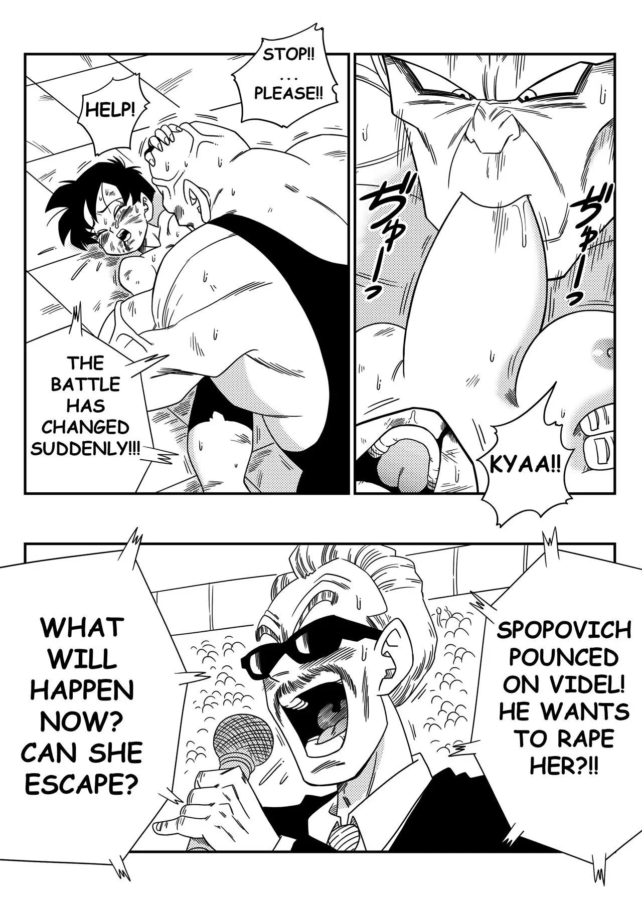 Portada del cómic Videl VS Spopovich, mostrando a los personajes en un enfrentamiento. - Página 16