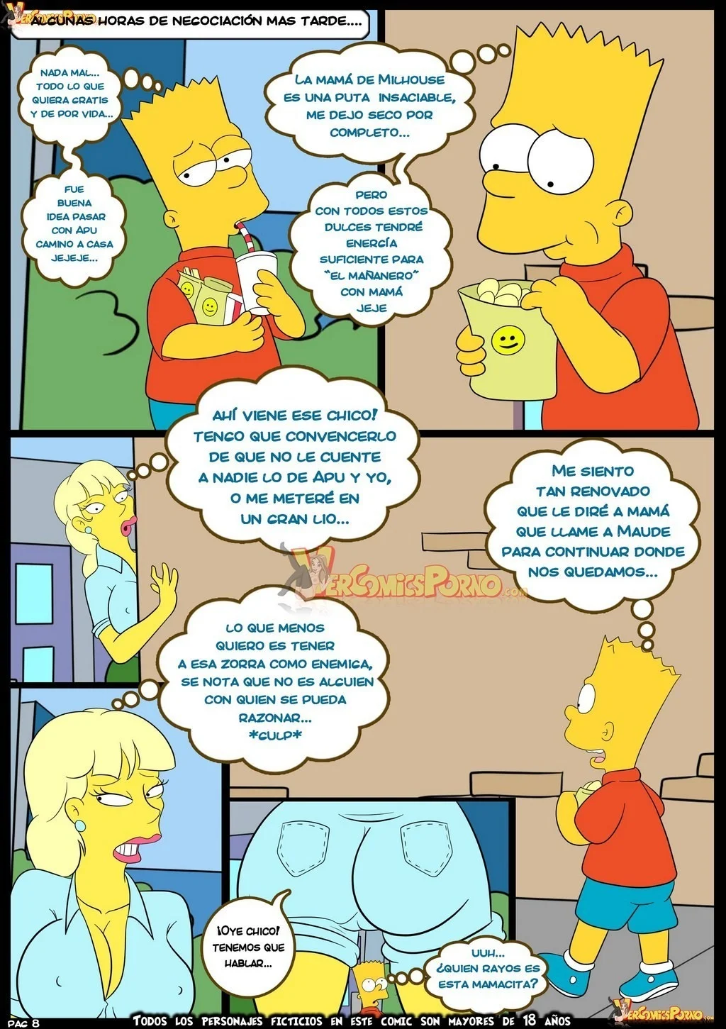 Portada del cómic Viejas Costumbres 7, edición XXX de Los Simpsons. - Página 21