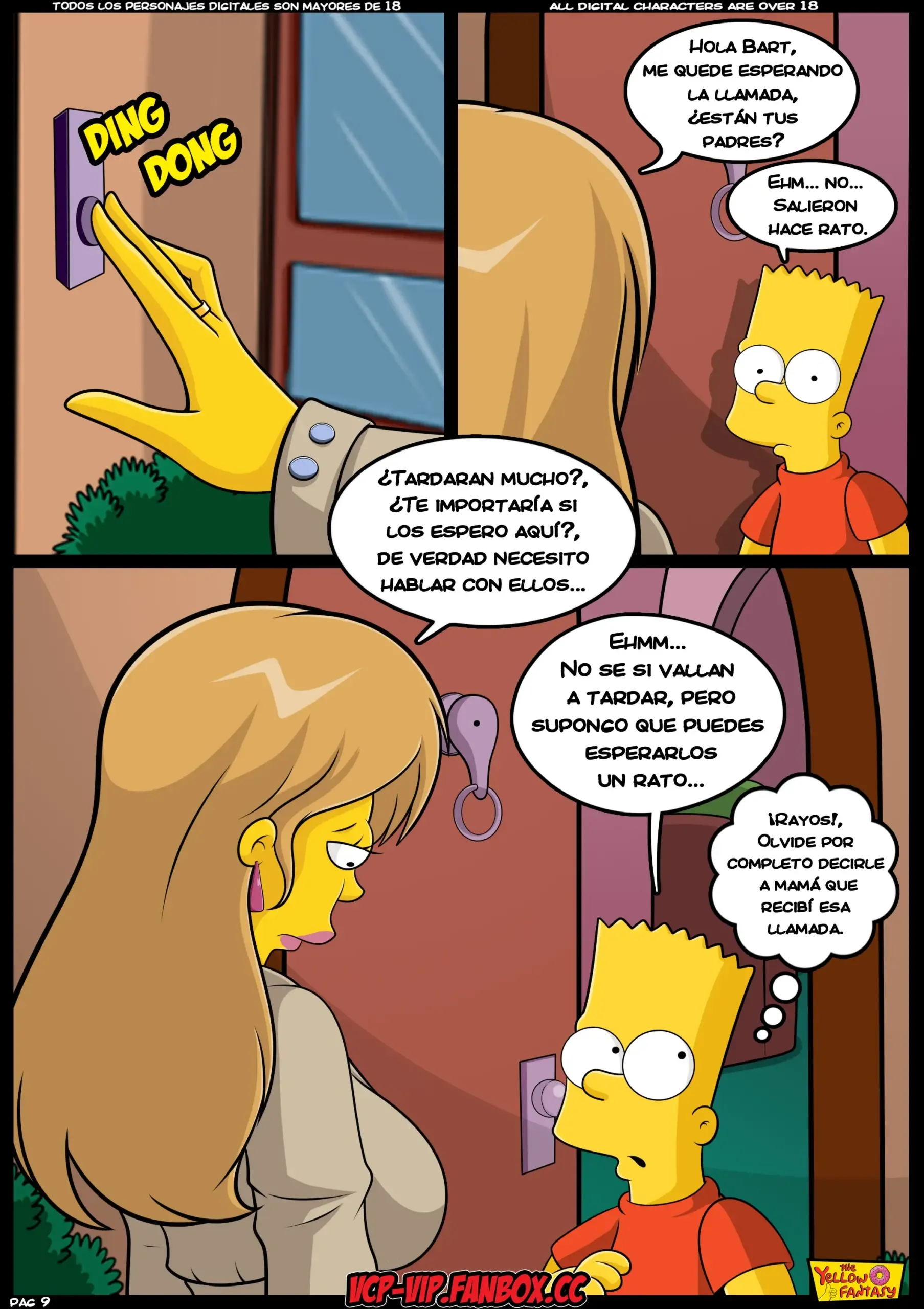 Portada del cómic Niñera sin Niñera de TheYellowFantasy, con ilustración principal de la obra. - Página 5