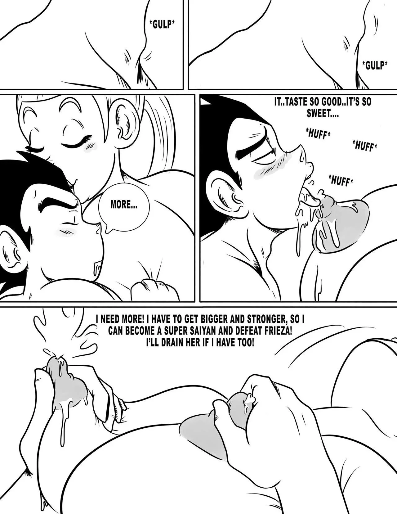 Portada del cómic Enjoying Bonyu Boobies, con ilustración de temática adulta. - Página 18