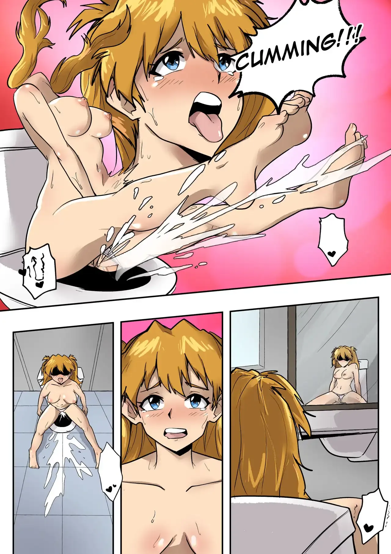 Portada del cómic Evangelion Crossdressing - PegasusTGTF, con personajes en atuendos cruzados. - Página 19