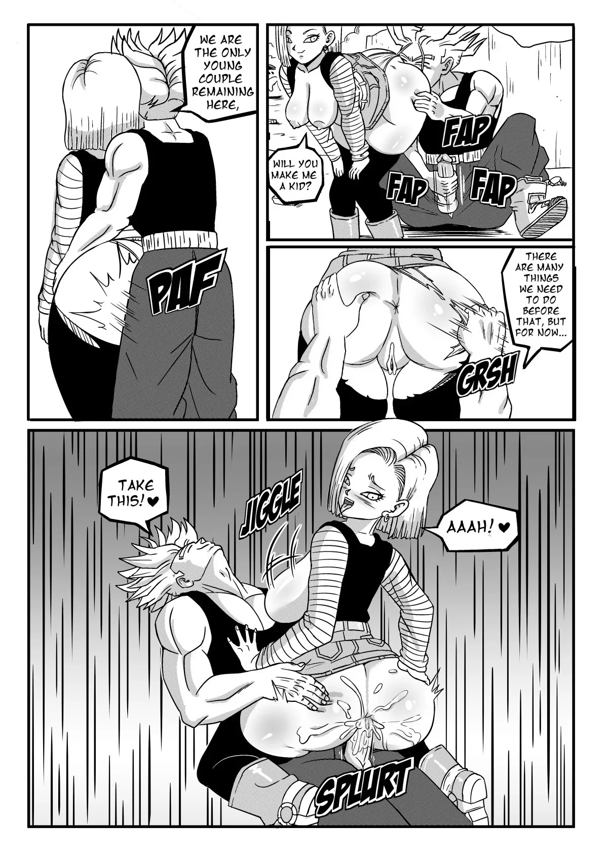 Portada del cómic Android 18 Stays in the Future - PinkPawg. - Página 4