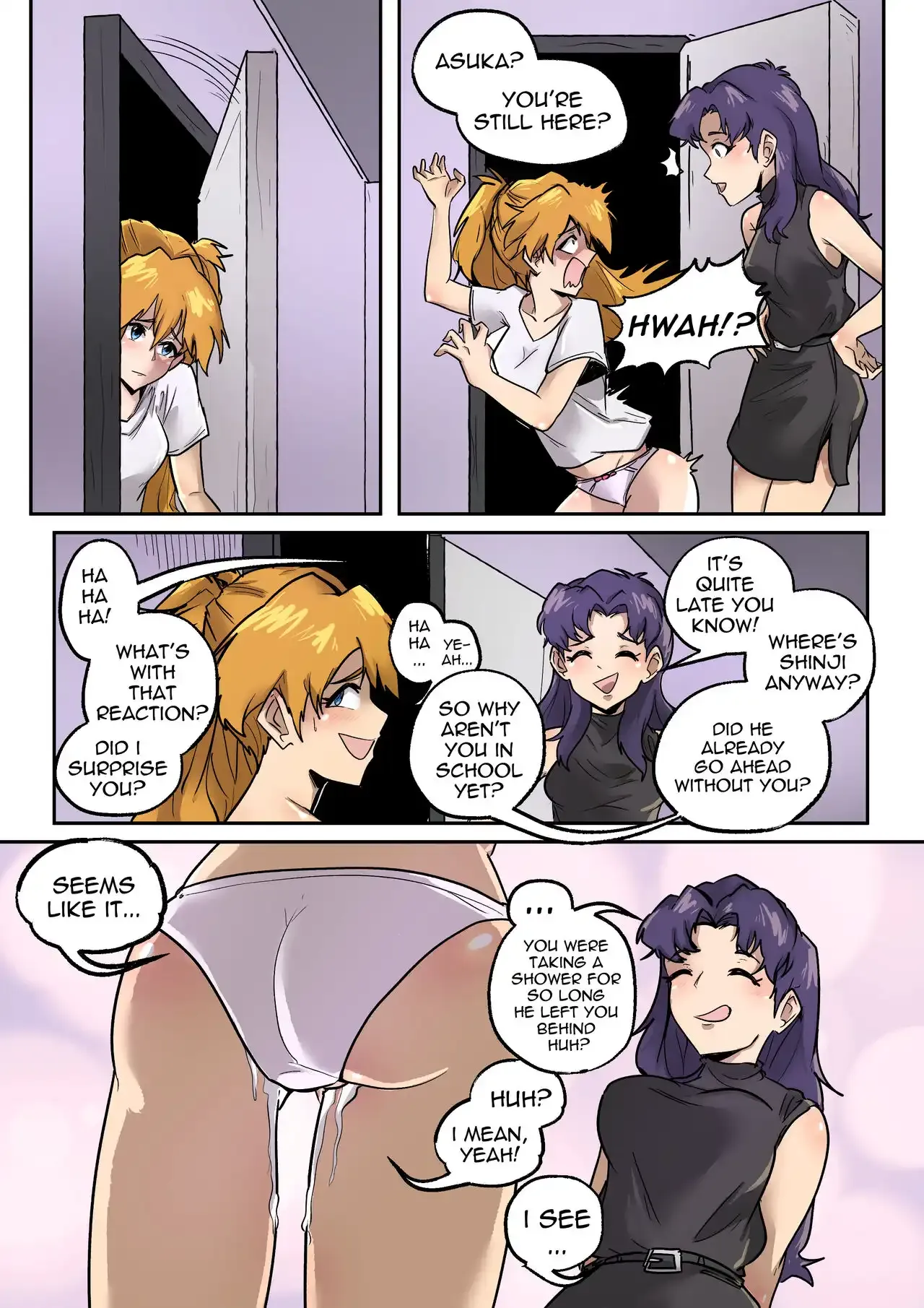 Portada del cómic Evangelion Crossdressing - PegasusTGTF, con personajes en atuendos cruzados. - Página 17