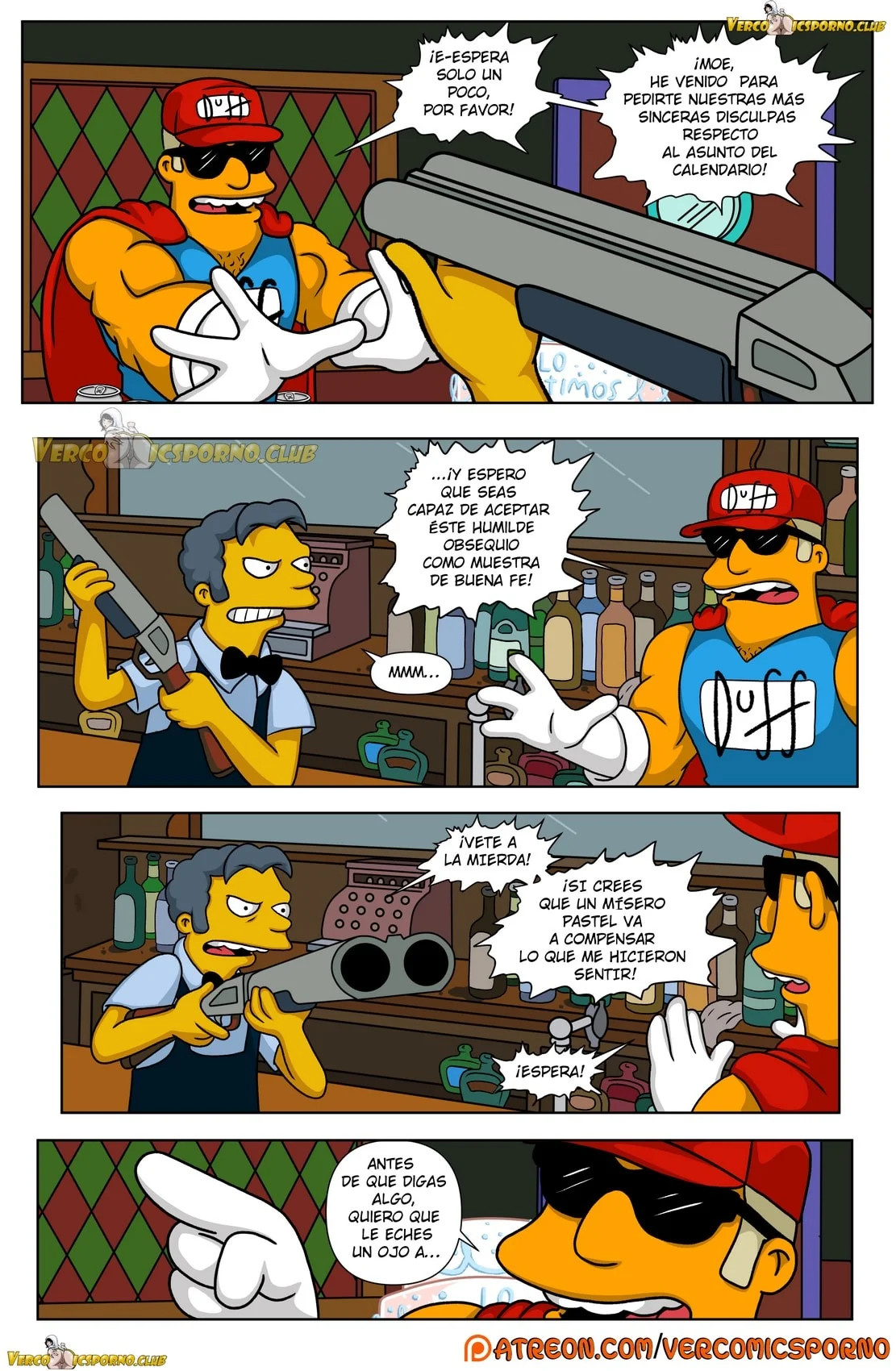 Portada del cómic The Simpsons Titania, con ilustración principal y título destacado. - Página 39