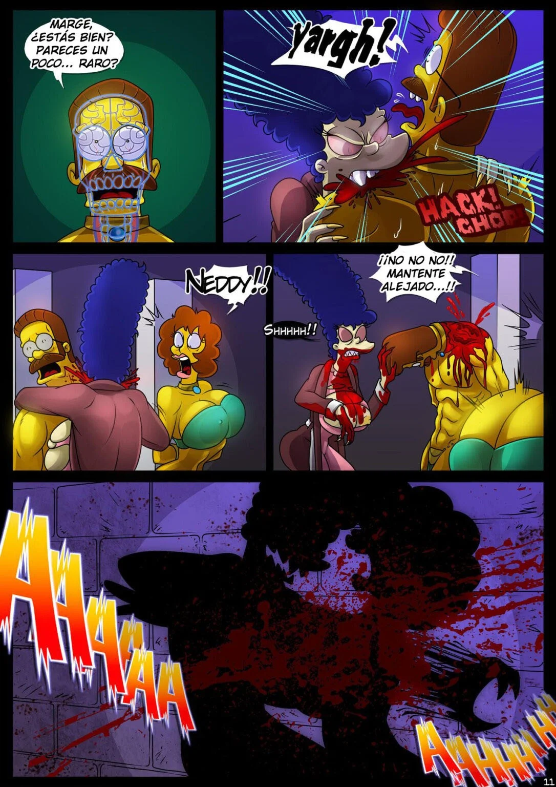 Portada del cómic Treehouse of Horror 4 – Kogeikun, con ilustración principal y título destacado. - Página 16