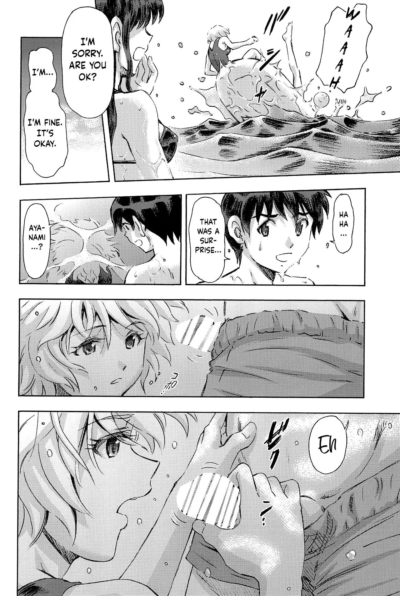 Portada del cómic 3-nin Musume to Umi no Ie, basado en Neon Genesis Evangelion. - Página 54