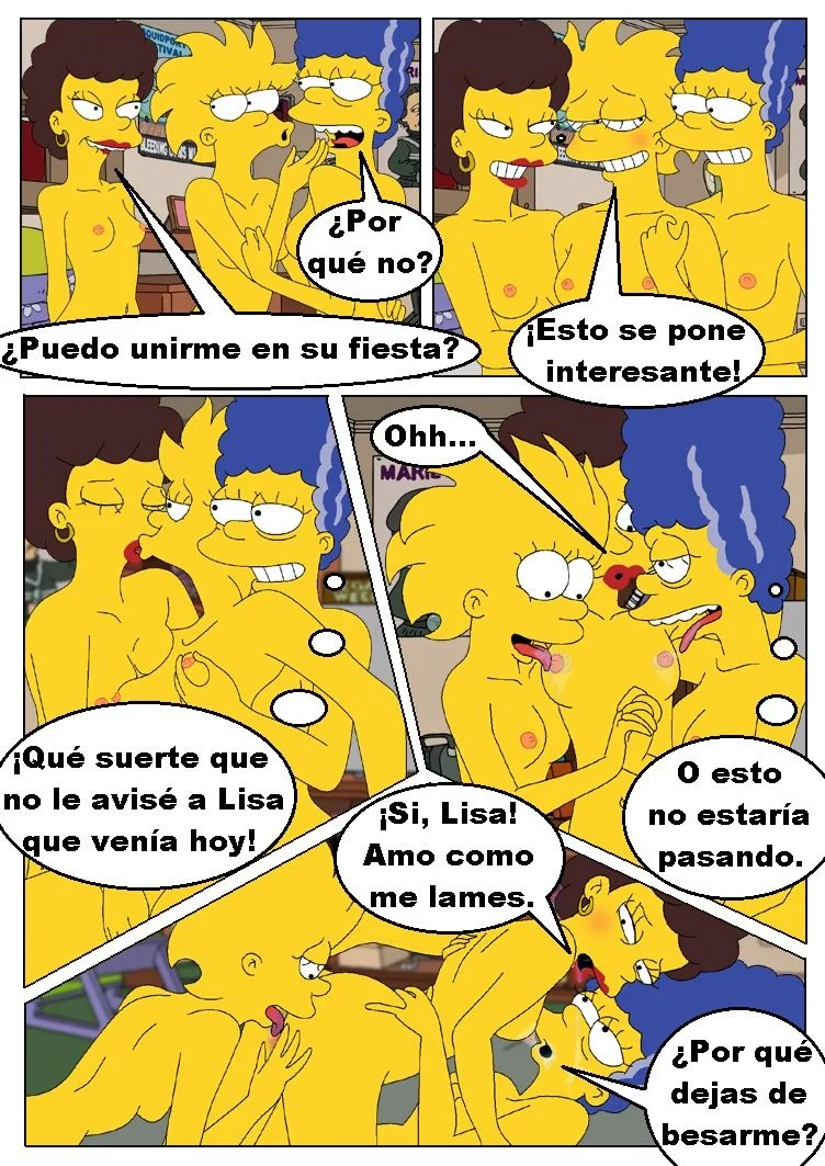 Portada del cómic XXX Lisa en la Universidad, con la protagonista en un entorno académico. - Página 6