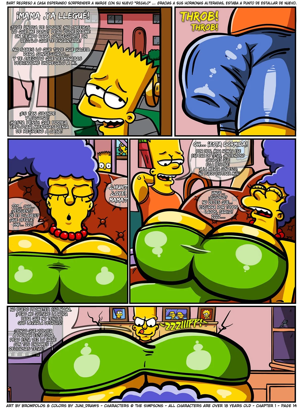 Portada del cómic Los Sexenteins – Brompolos, sin personajes ni etiquetas definidas. - Página 34