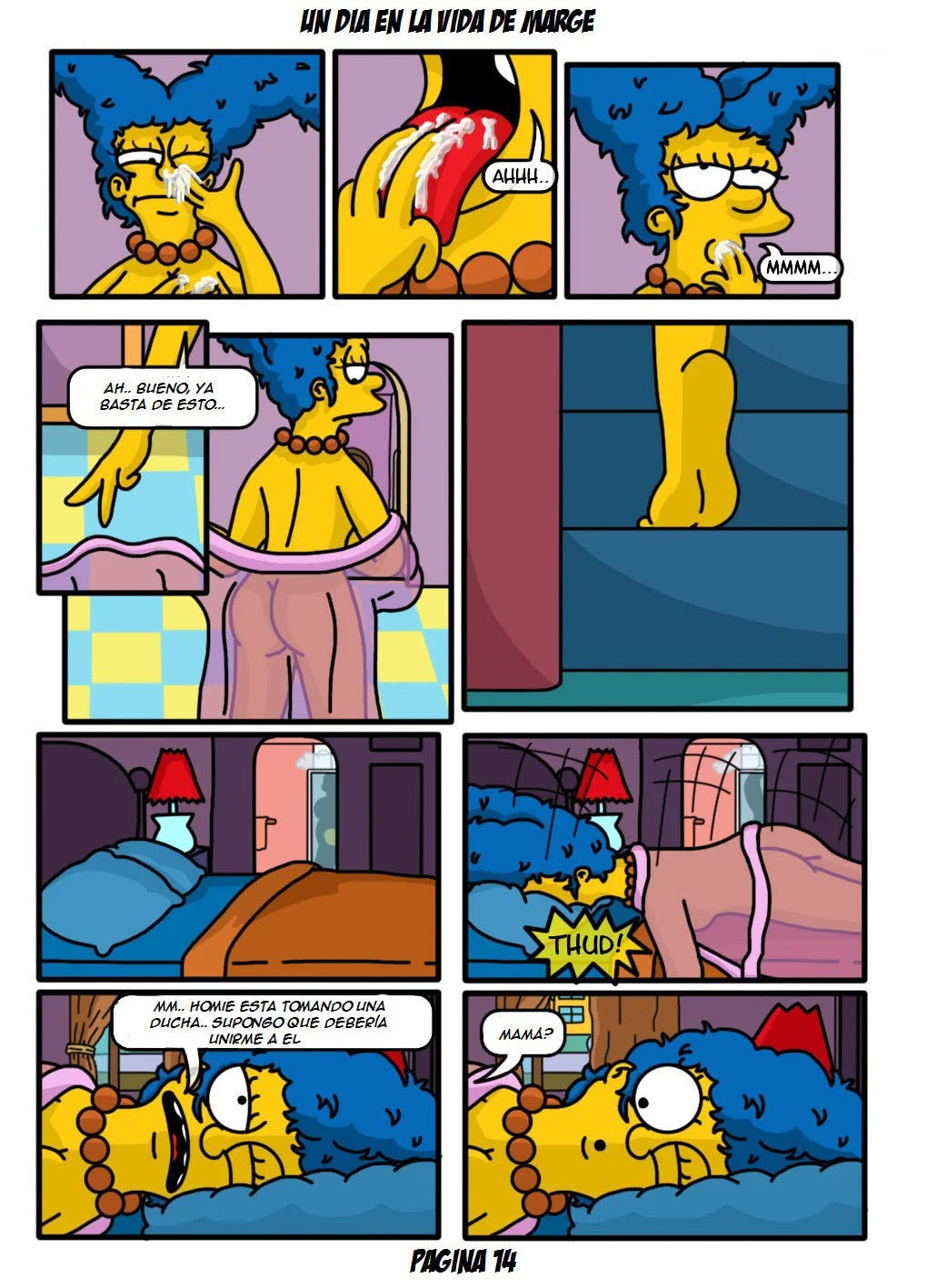 Portada del cómic Un Dia en la Vida de Marge Simpsons 1, mostrando a la protagonista en una escena cotidiana. - Página 8