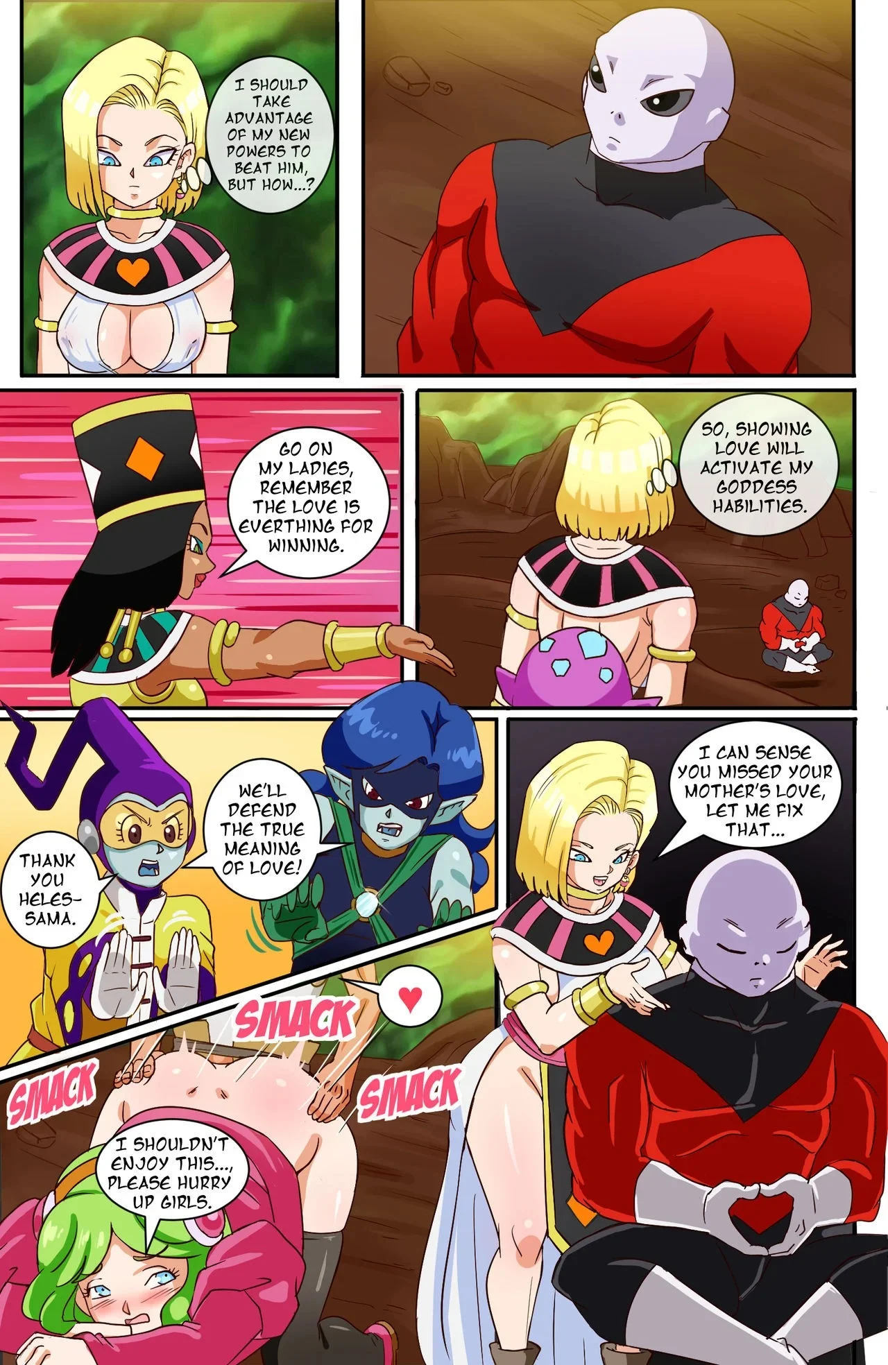 Portada del cómic The Goddess of Universe 7 - PinkPawg, mostrando a la protagonista en una pose sugerente. - Página 2