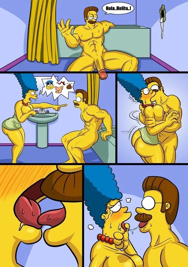 Portada del cómic San Valentin – Simpsons Porno, con temática de San Valentín y estilo adulto. - Página 2