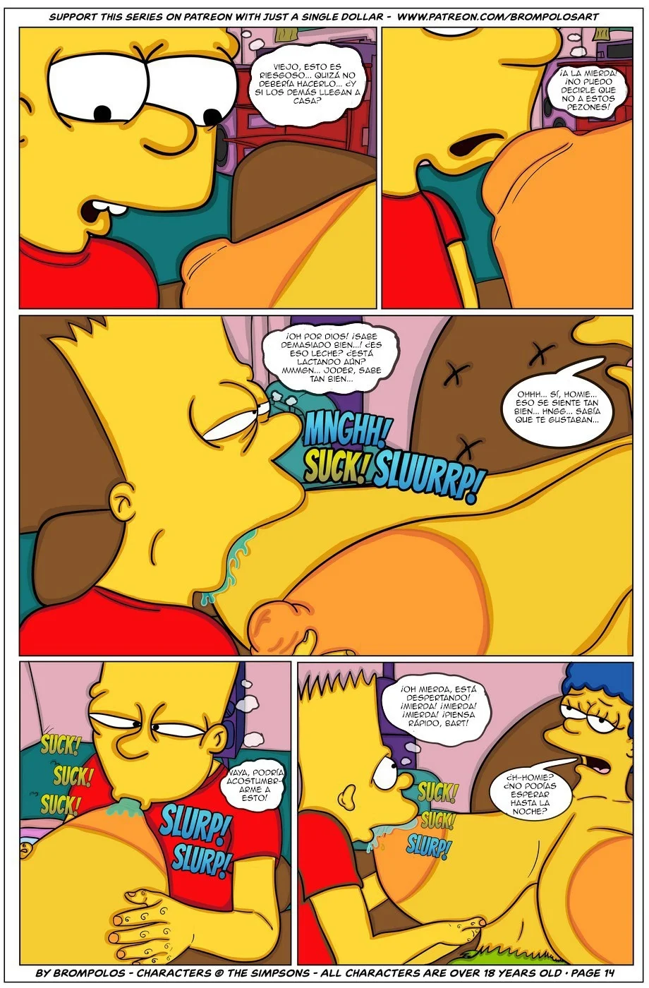 Portada del cómic The Simpson are The Sexenteins, con ilustración de los personajes en estilo caricaturesco. - Página 9