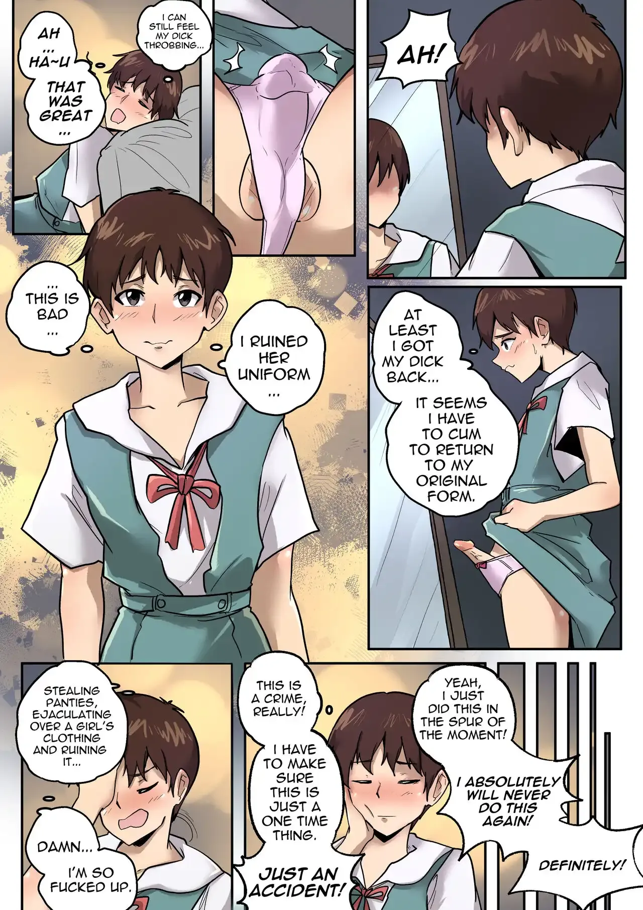 Portada del cómic Evangelion Crossdressing - PegasusTGTF, con personajes en atuendos cruzados. - Página 11