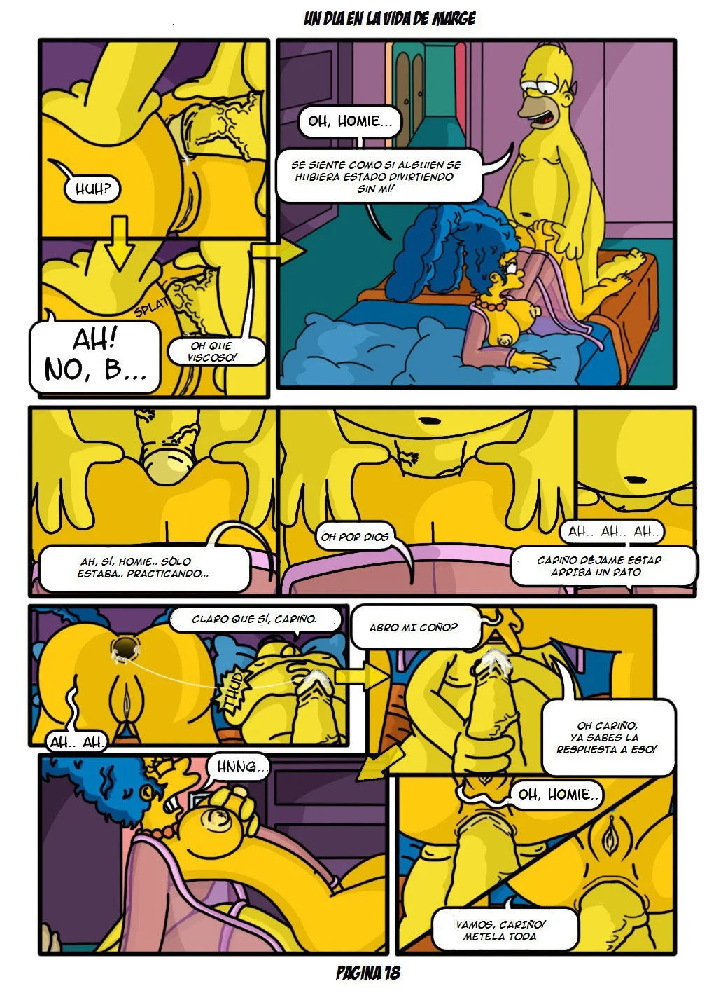 Portada del cómic Un Dia en la Vida de Marge Simpsons 1, mostrando a la protagonista en una escena cotidiana. - Página 4