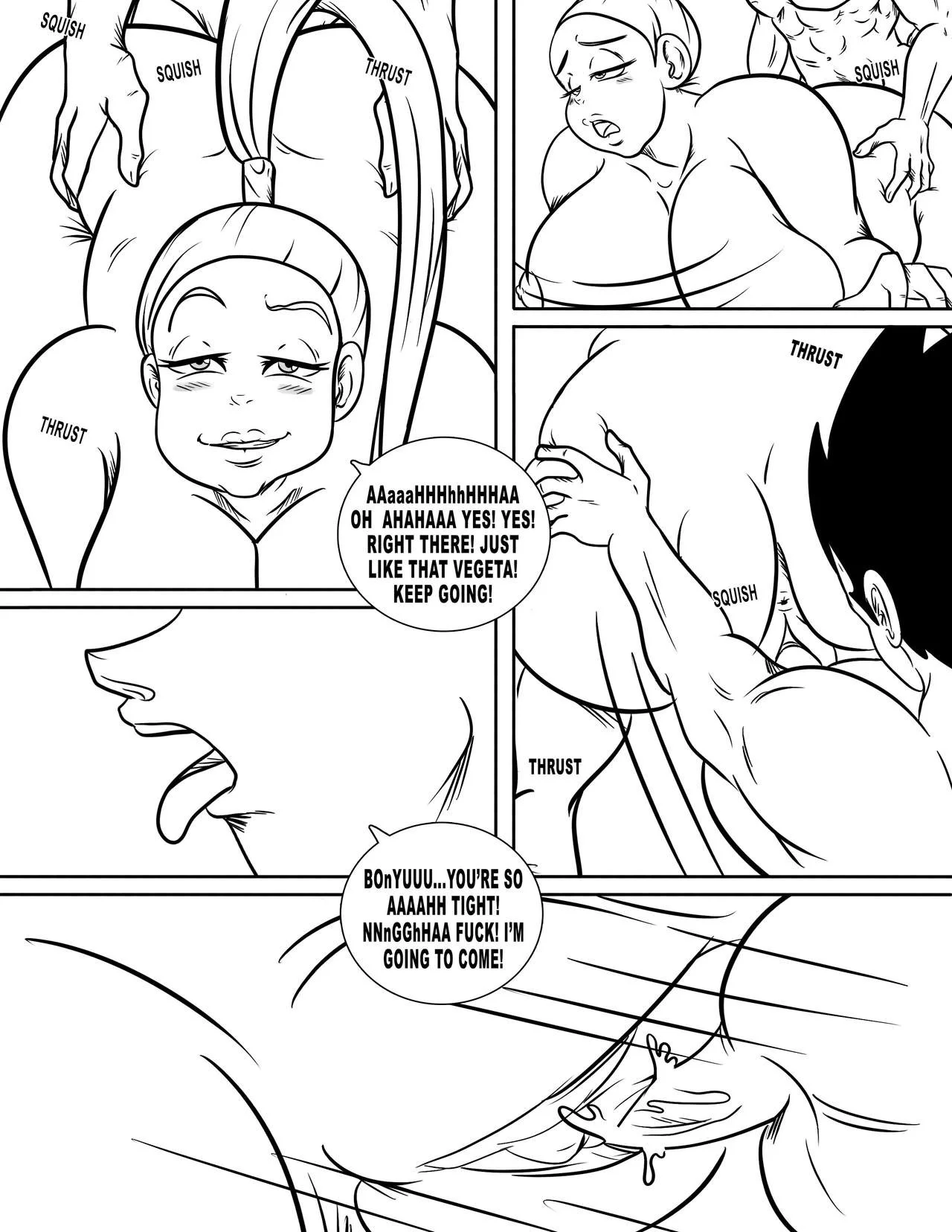 Portada del cómic Enjoying Bonyu Boobies, con ilustración de temática adulta. - Página 2