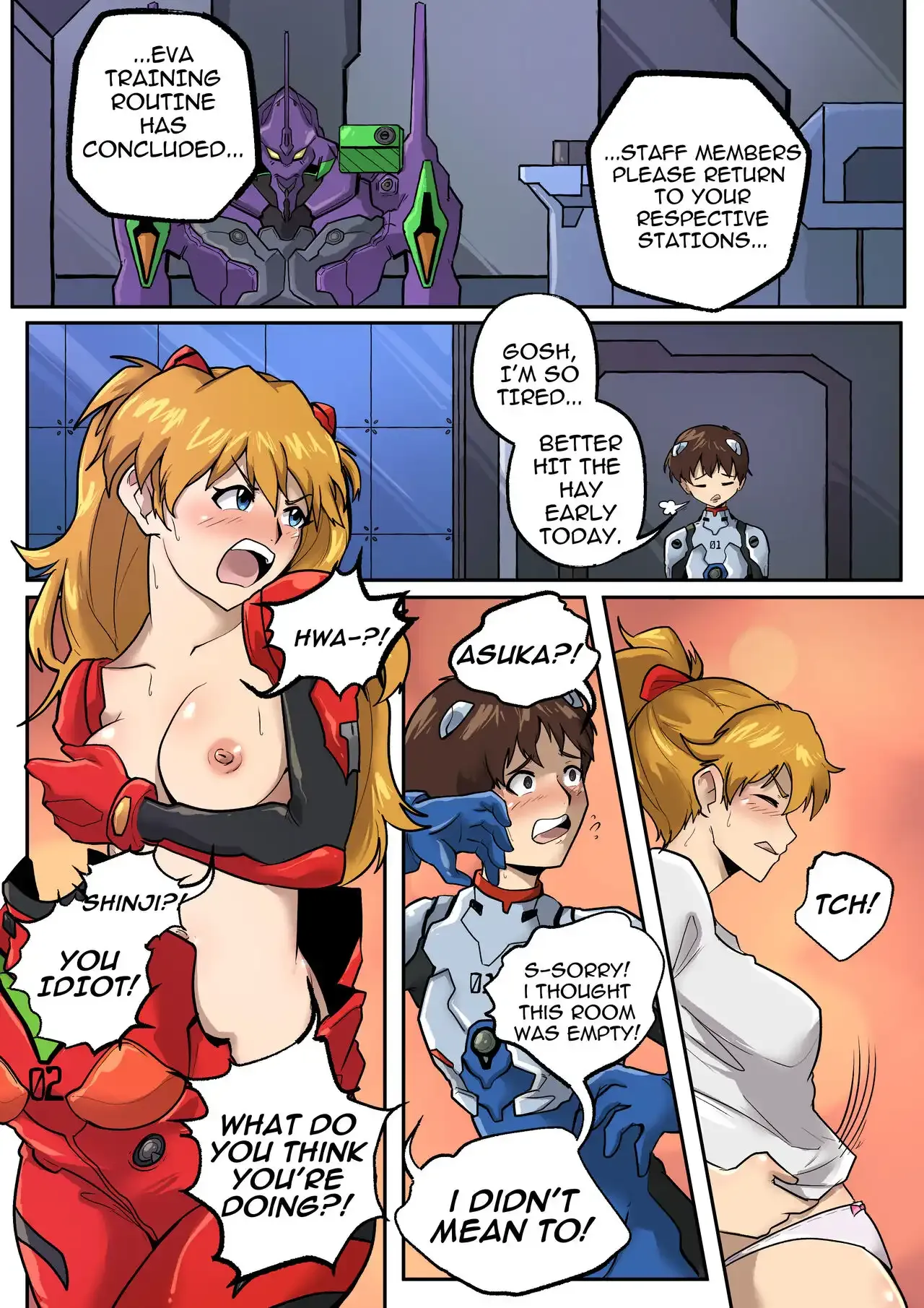 Portada del cómic Evangelion Crossdressing - PegasusTGTF, con personajes en atuendos cruzados. - Página 29