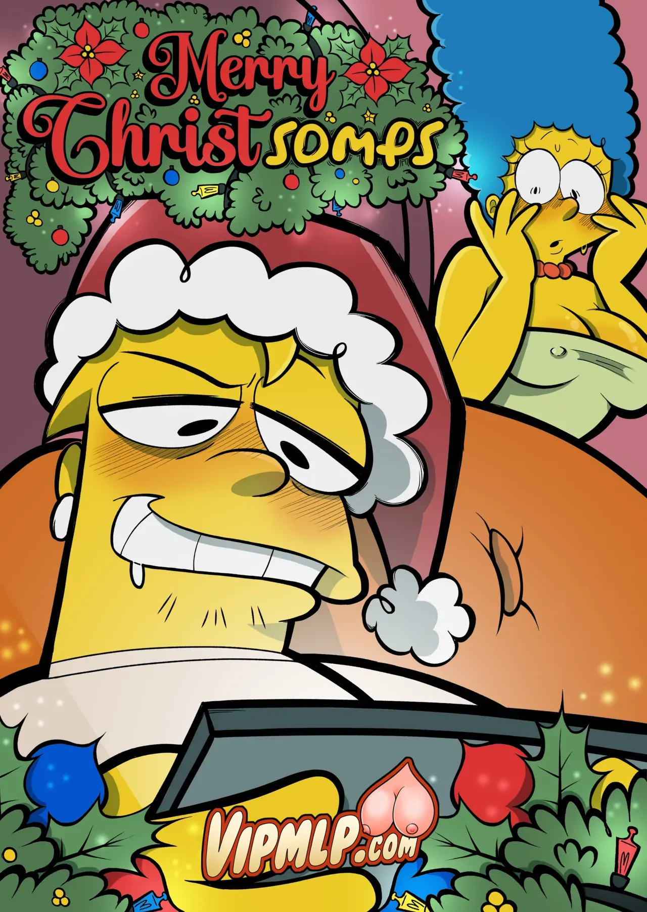 Portada del cómic Merry ChristSomps, ilustración navideña de temática adulta. - Página 6