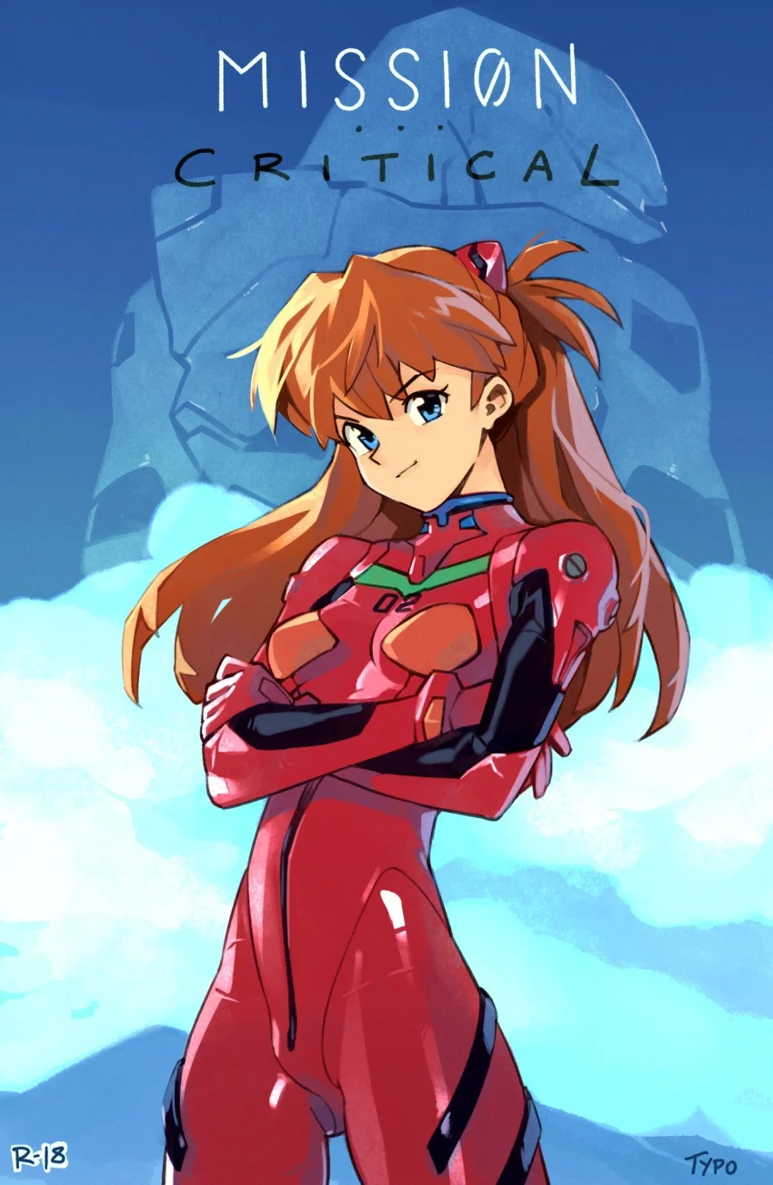Portada del cómic Mission Critical - Evangelion, con ilustración principal y título destacado. - Página 32