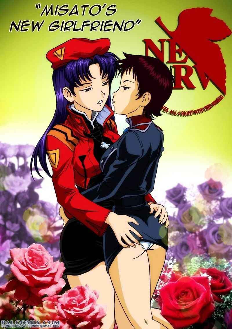 Portada del cómic Misato's New Girlfriend, sin información adicional disponible.