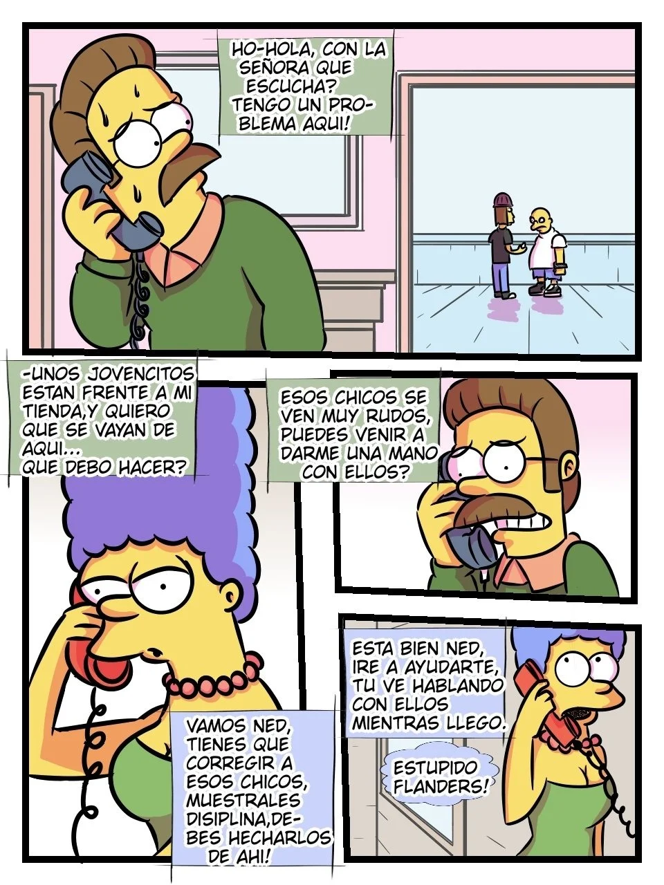 Portada del cómic Carne de Marge 2, ilustración de LevFreakArtist. - Página 18