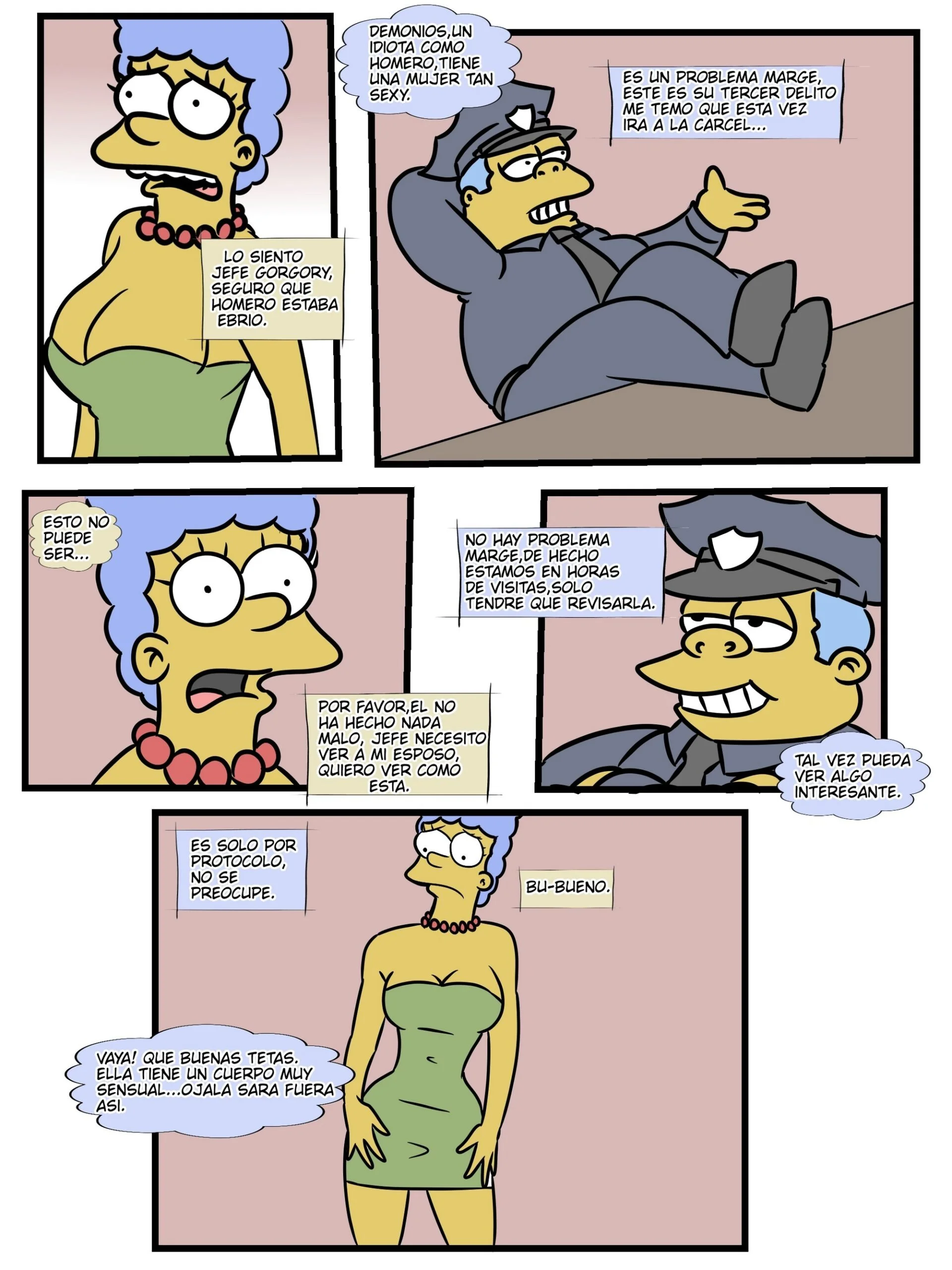 Portada del cómic Carne de Marge de LevFreakArtist, con ilustración principal del personaje. - Página 7