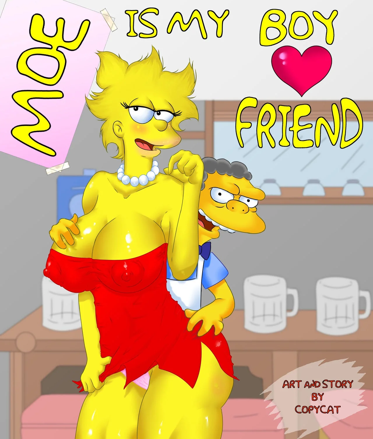 Portada del cómic Moe is My Boyfriend, con ilustración de estilo anime y diseño colorido. - Página 8