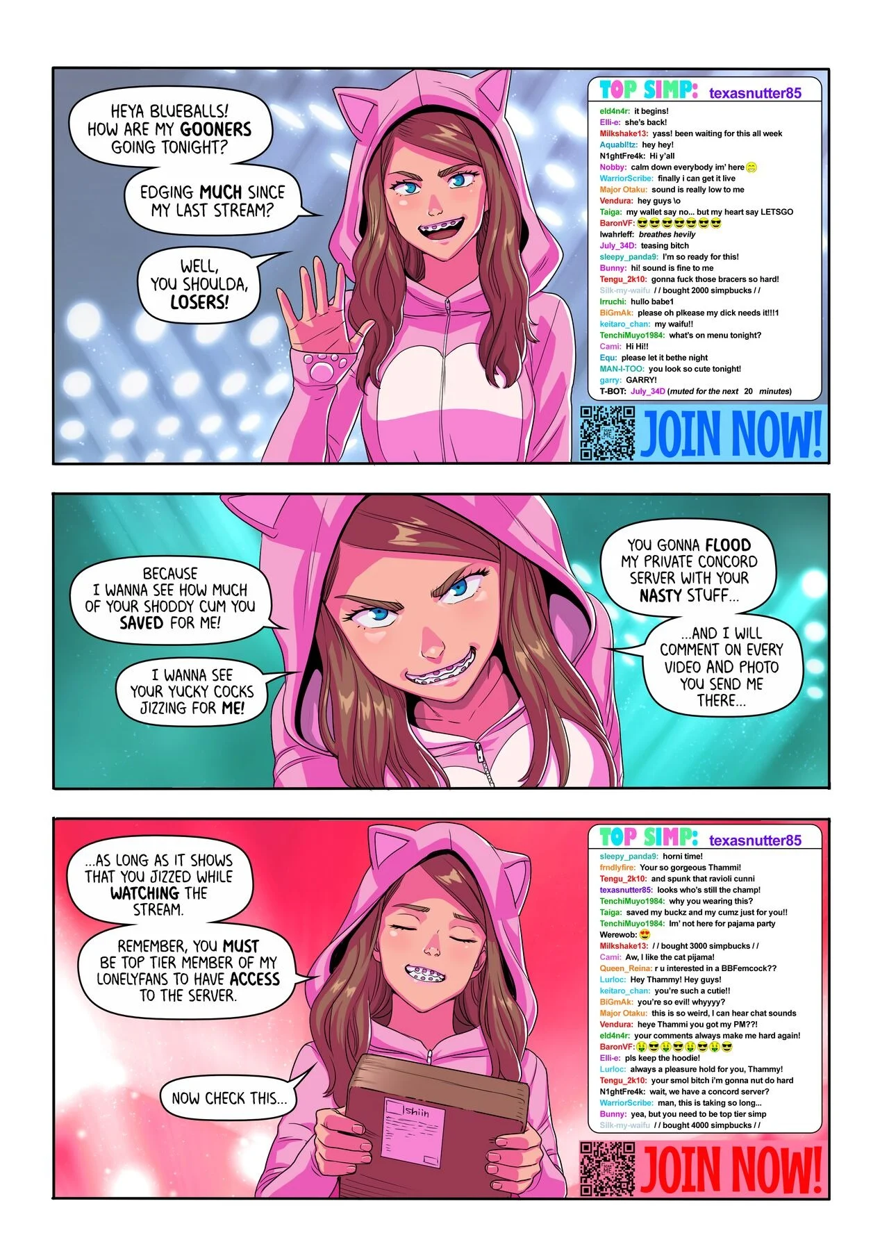 Portada del cómic Super Tammy Cam Show de Tekuho. - Página 10