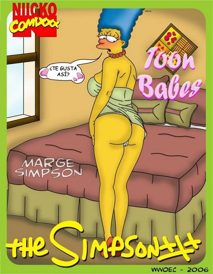 Portada del cómic Toon Babes – Los Simpsons, con ilustración de personajes animados. - Página 8