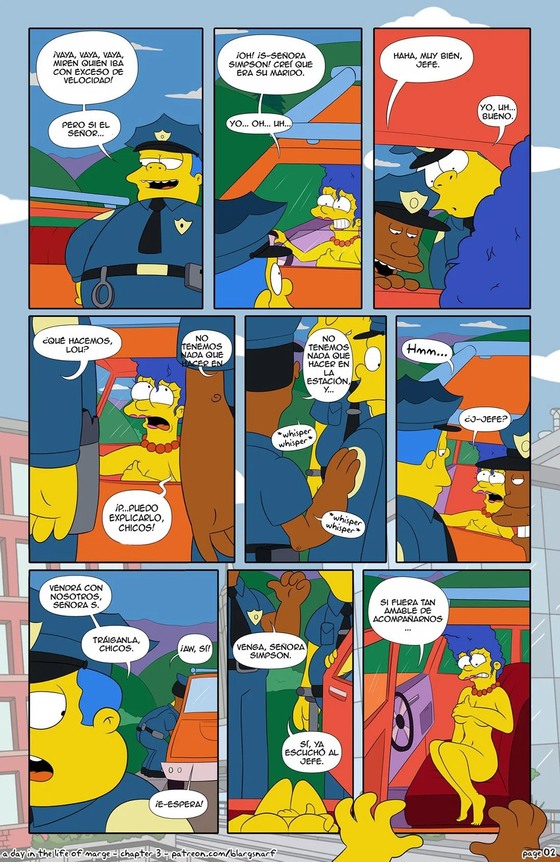 Portada del cómic Un Dia en la Vida de Marge Simpsons 3, mostrando a la protagonista en una escena cotidiana. - Página 9