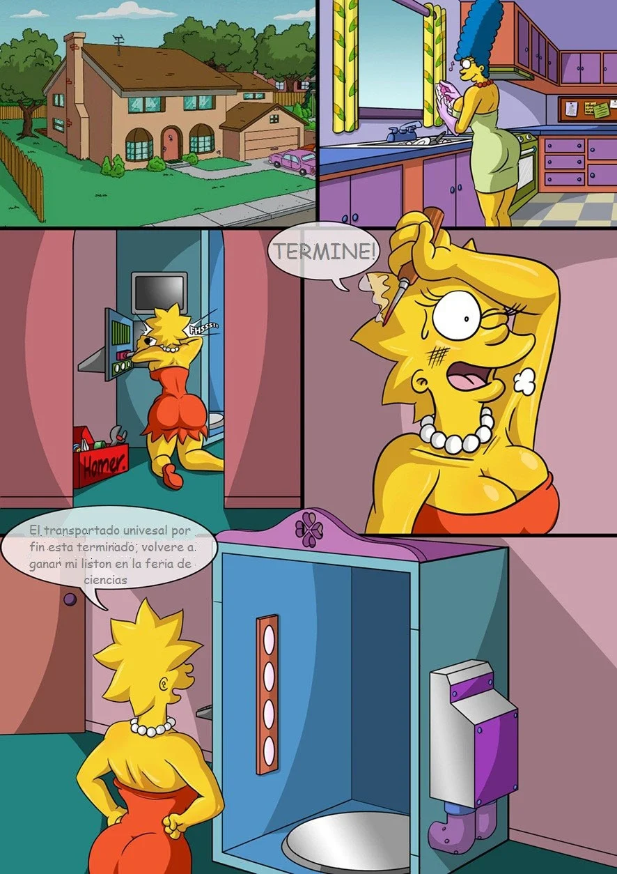 Portada del cómic Into the Multiverse – Los Simpsons, con ilustración a color. - Página 30