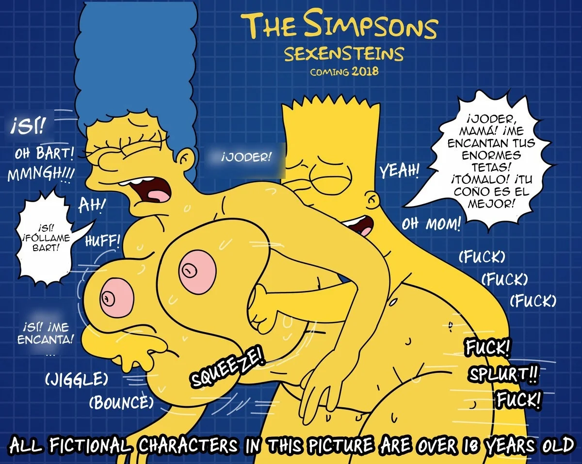 Portada del cómic The Simpson are The Sexenteins, con ilustración de los personajes en estilo caricaturesco. - Página 24
