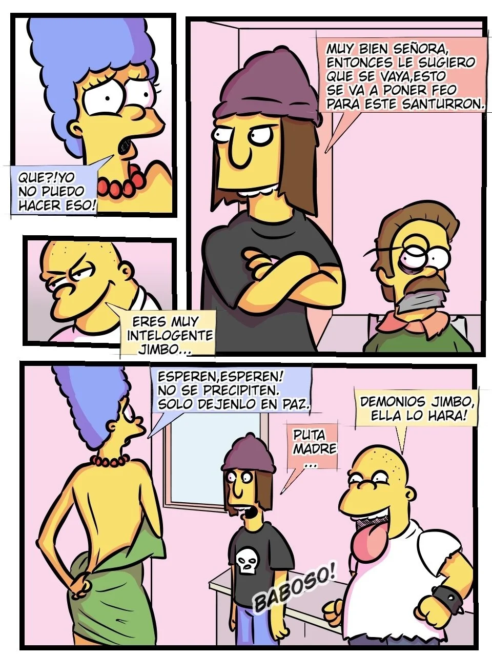 Portada del cómic Carne de Marge 2, ilustración de LevFreakArtist. - Página 16