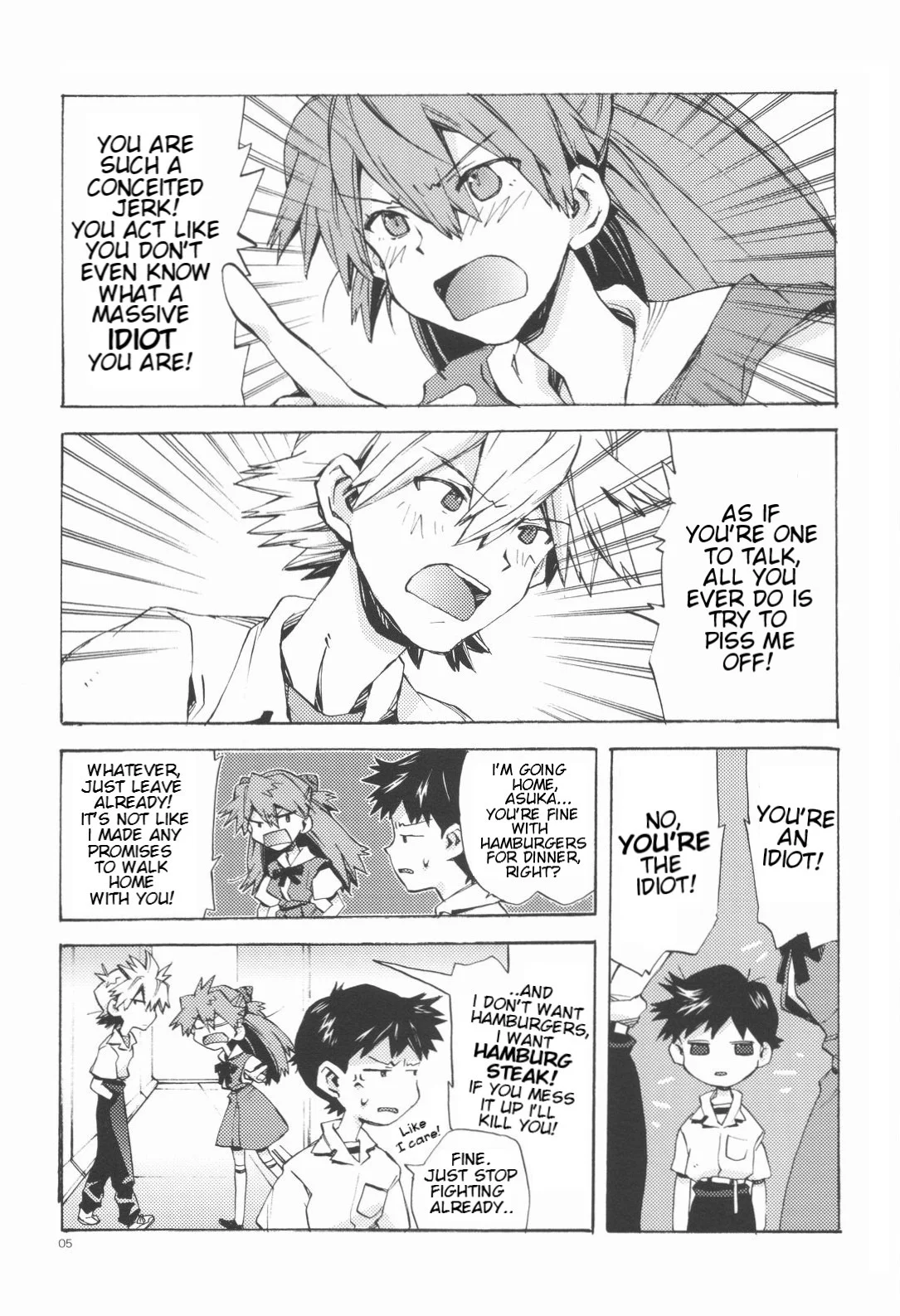Portada del cómic Gentle Invader - Evangelion, con ilustración principal de la obra. - Página 33