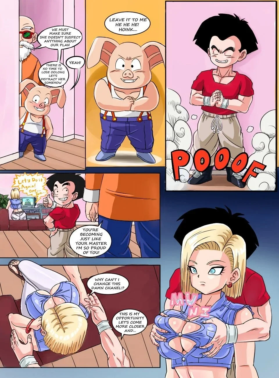 Portada del cómic Android 18 Is Alone de PinkPawg, mostrando a la protagonista en solitario. - Página 5