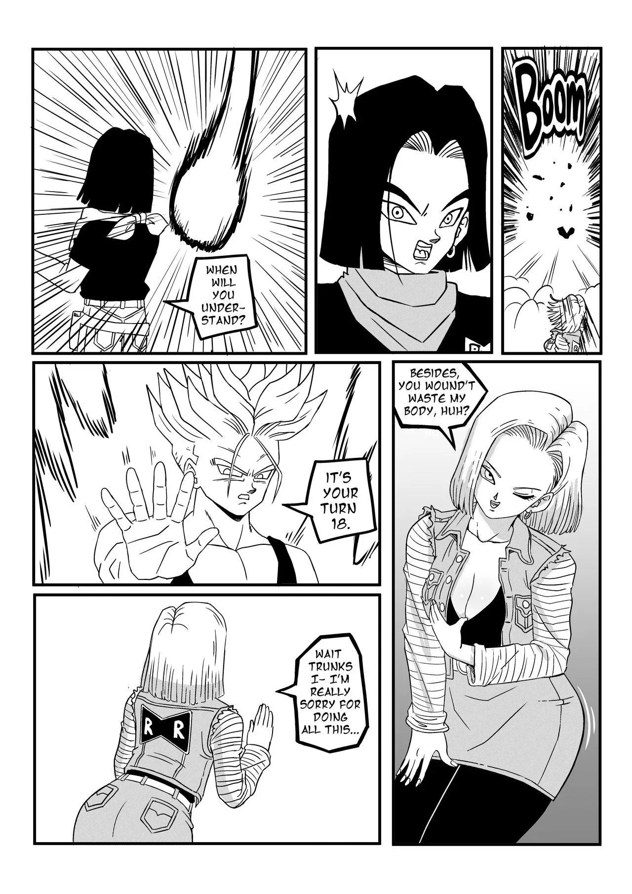 Portada del cómic Android 18 Stays in the Future - PinkPawg. - Página 12