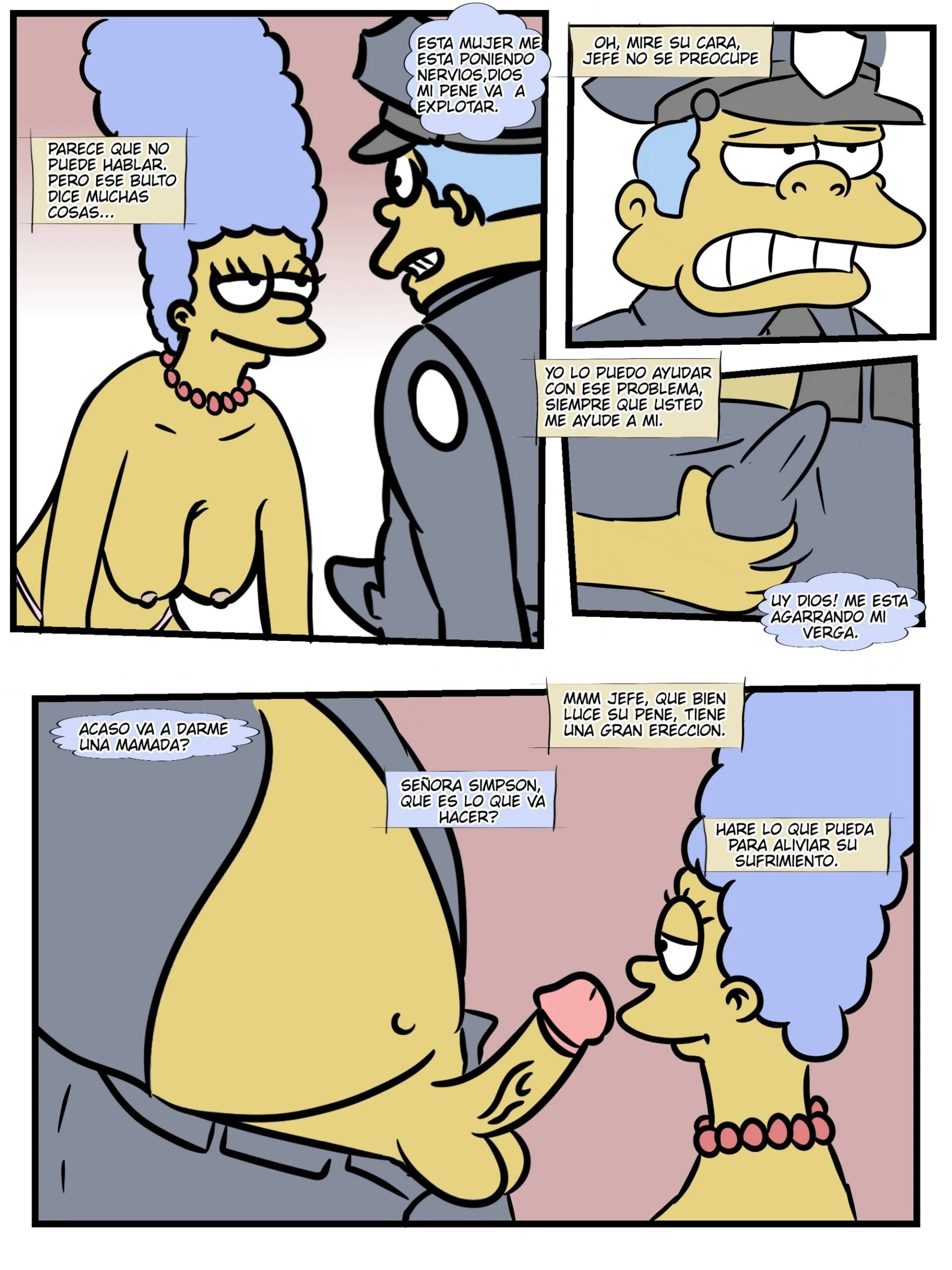 Portada del cómic Carne de Marge de LevFreakArtist, con ilustración principal del personaje. - Página 4