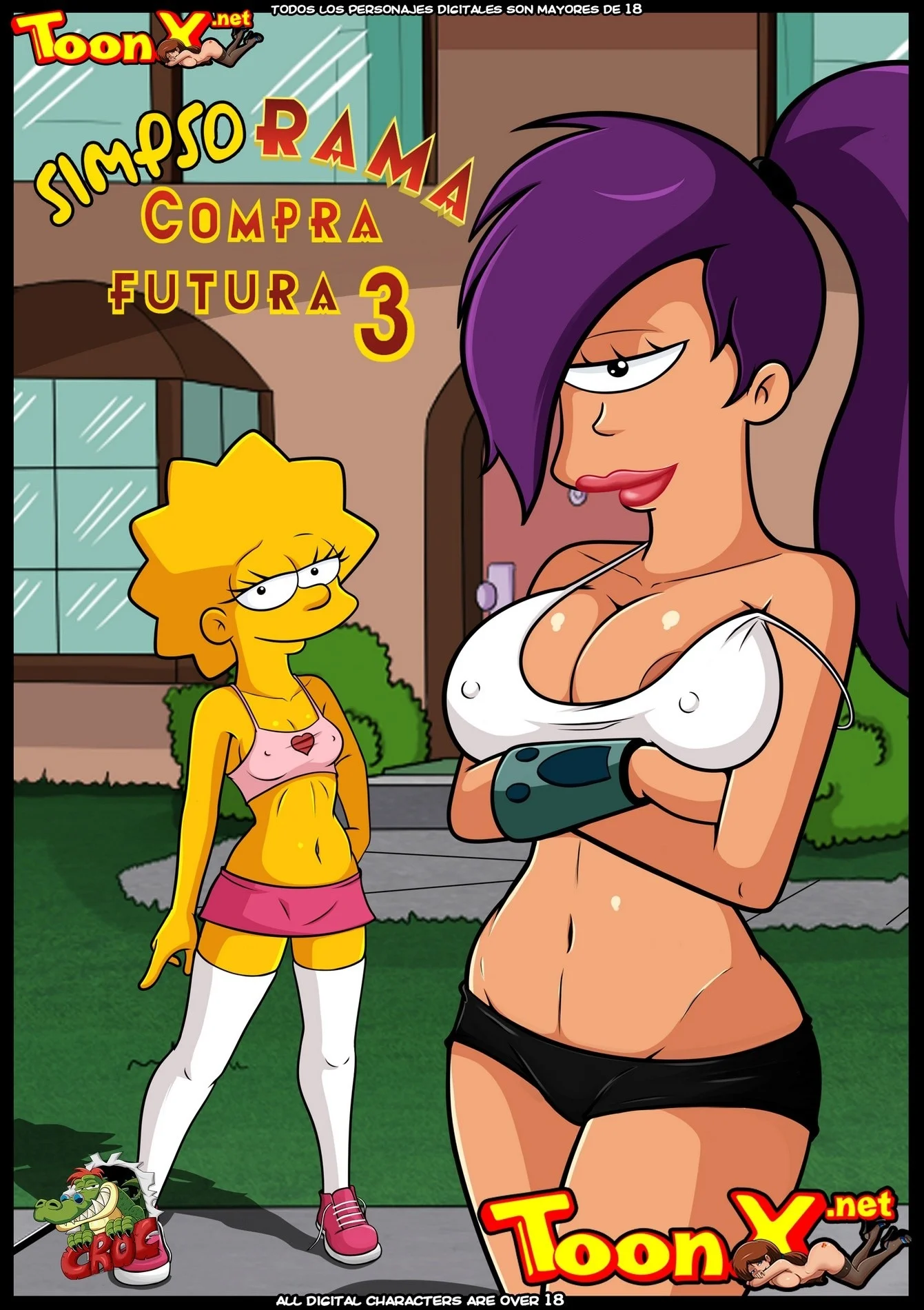 Portada del cómic SimpsoRama 3 – Compra Futura, con ilustración a color y título destacado.