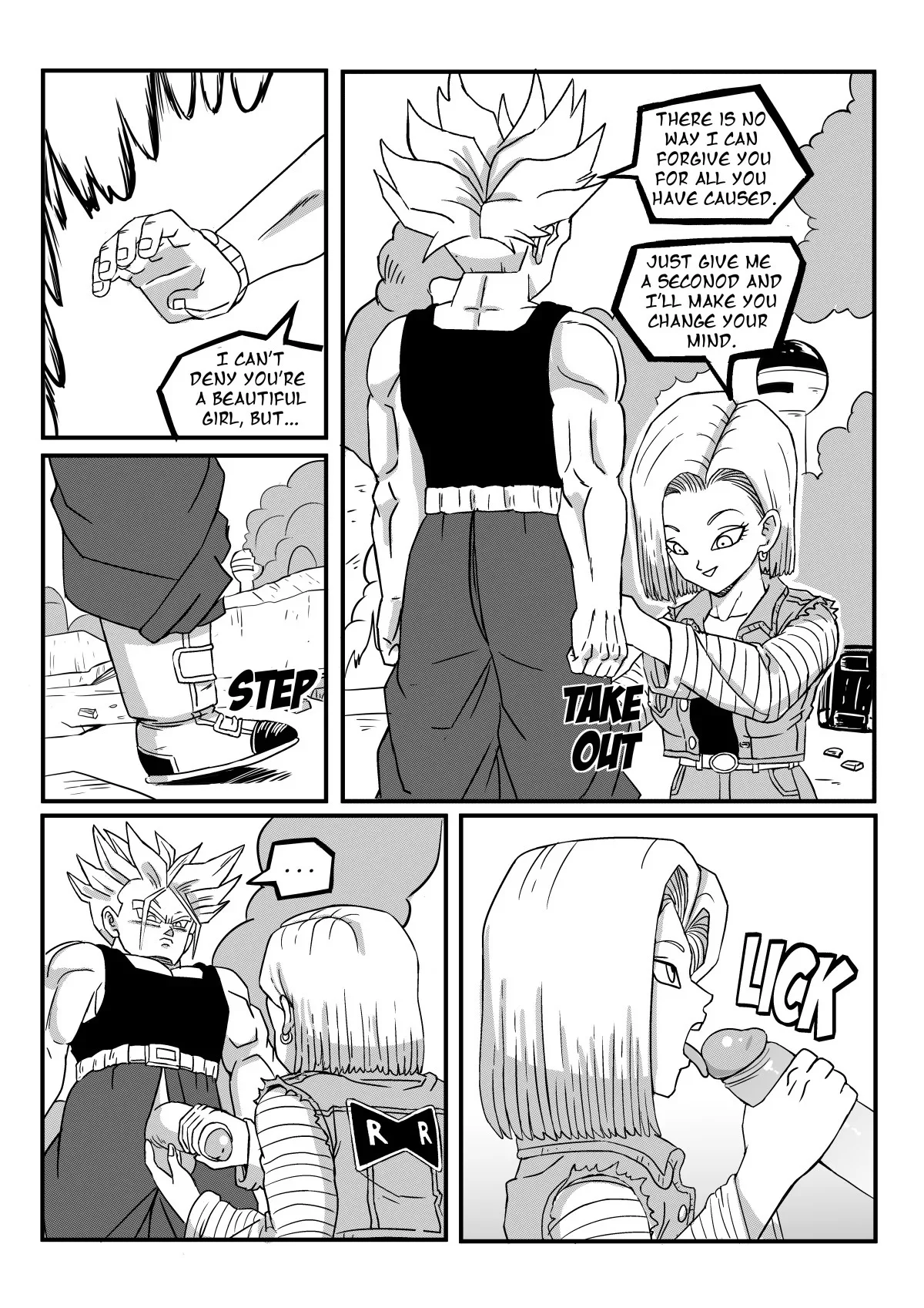 Portada del cómic Android 18 Stays in the Future - PinkPawg. - Página 11