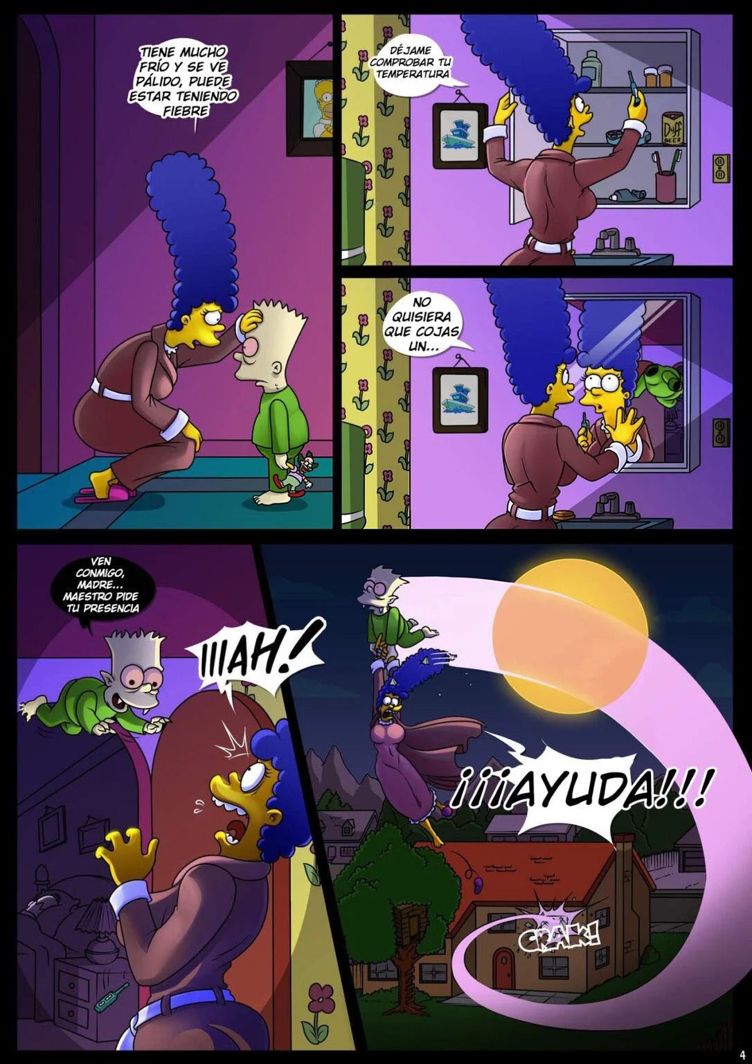 Portada del cómic Treehouse of Horror 4 – Kogeikun, con ilustración principal y título destacado. - Página 23