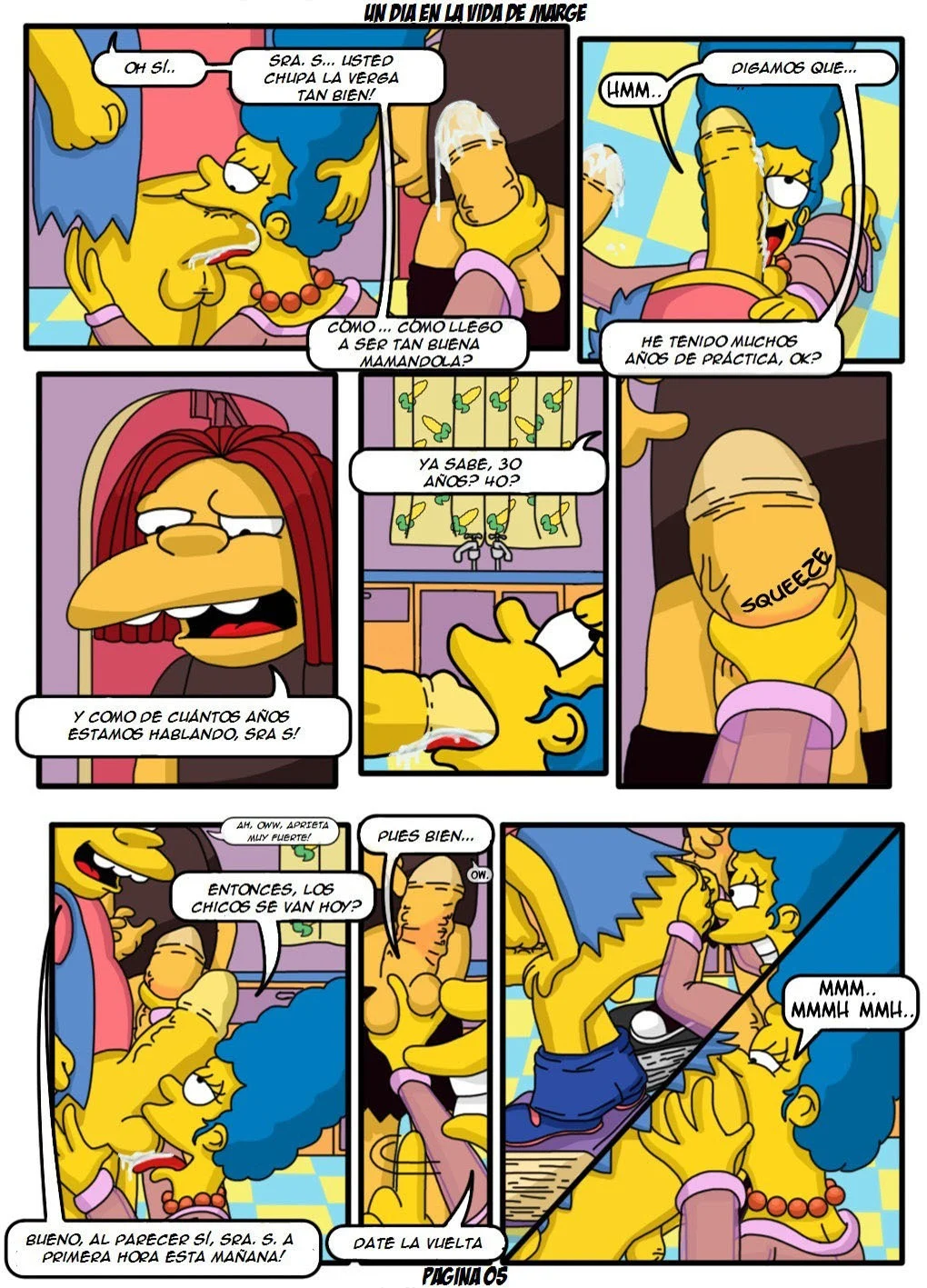 Portada del cómic Un Dia en la Vida de Marge Simpsons 1, mostrando a la protagonista en una escena cotidiana. - Página 17