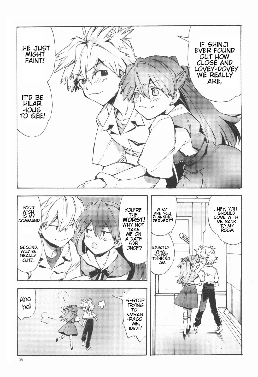 Portada del cómic Gentle Invader - Evangelion, con ilustración principal de la obra. - Página 30