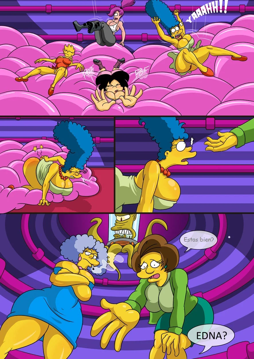 Portada del cómic Into the Multiverse – Los Simpsons, con ilustración a color. - Página 26