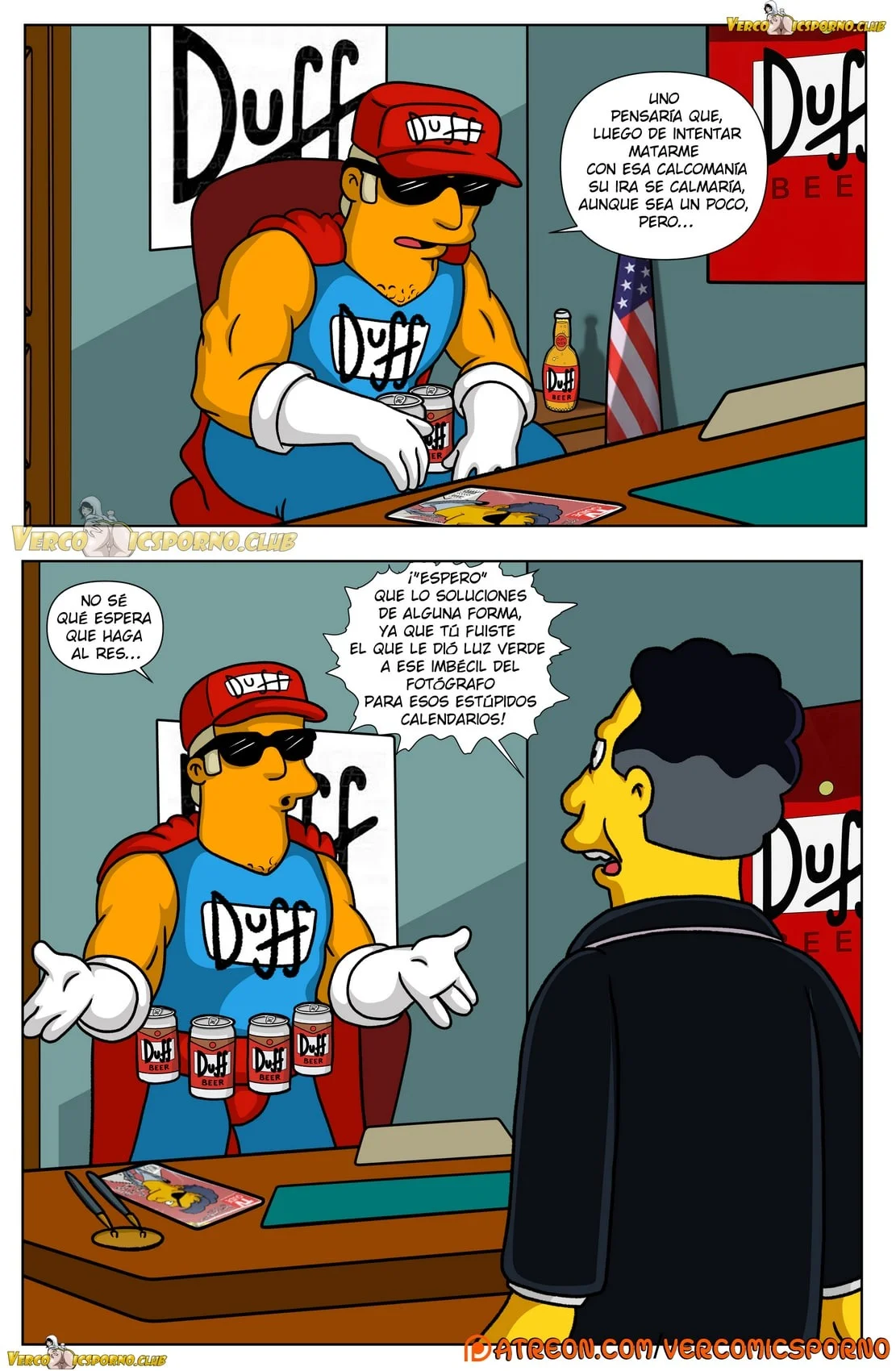 Portada del cómic The Simpsons Titania, con ilustración principal y título destacado. - Página 45