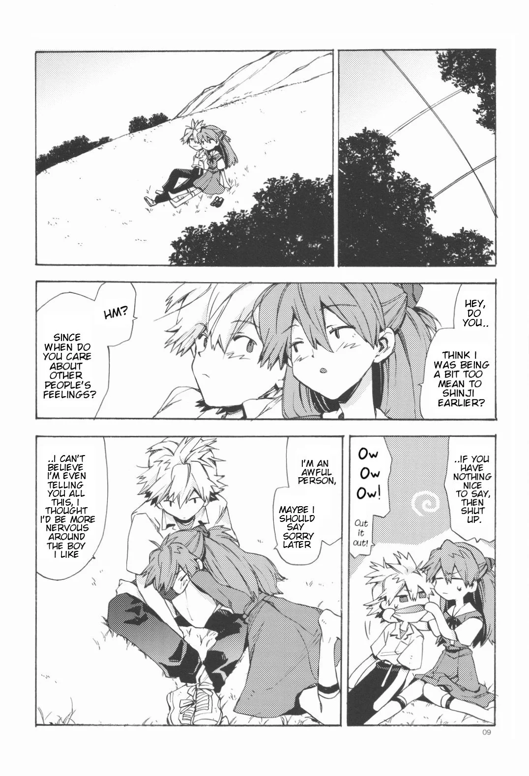 Portada del cómic Gentle Invader - Evangelion, con ilustración principal de la obra. - Página 29