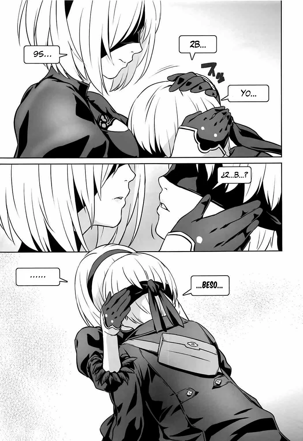Portada del cómic YoRHa 2B-iro, con la ilustración principal de la obra. - Página 14